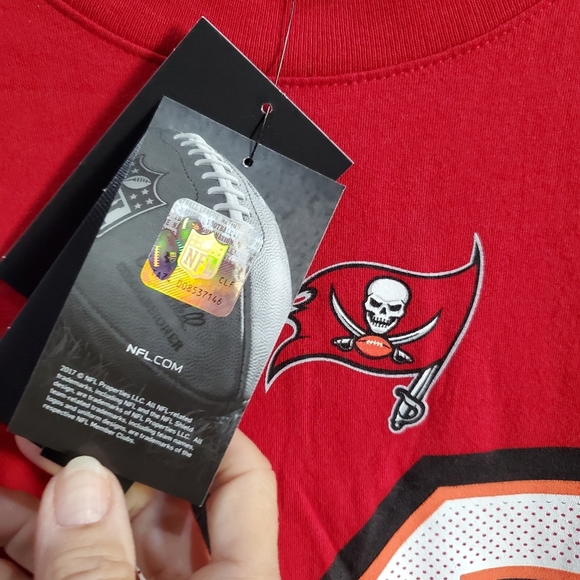 Nike #12 Brady Tampa Bay Buccaneers NFL T shirt Size M L👀K Tee-Shirt Tee GOAT - Picture 7 of 8